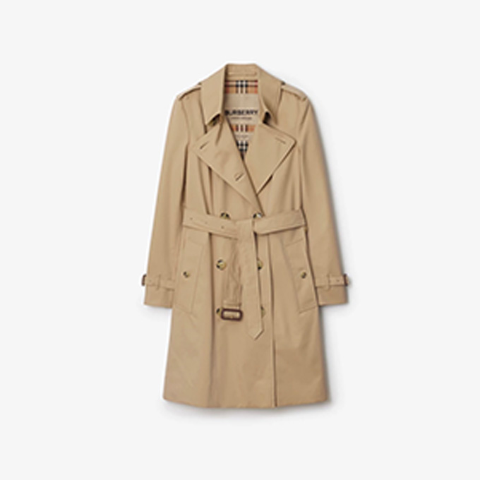 burberry chelsea heritage mid‑length gabardine trench coat